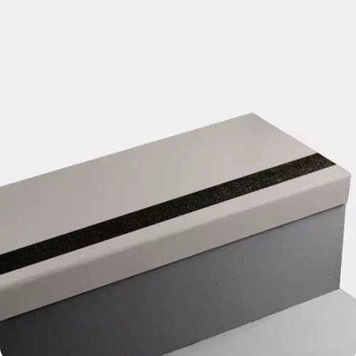 Johnsonite Cement Hammered Rubber Stair Tread