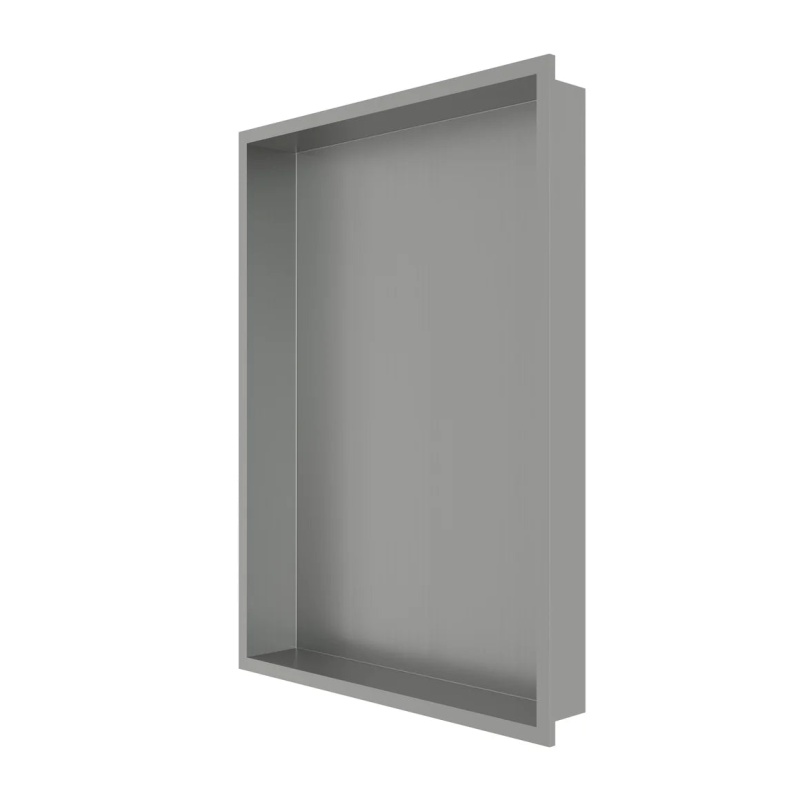 Brushed Stainless Stainless Steel Shower Niche - 31" X 22" - Brushed Stainless