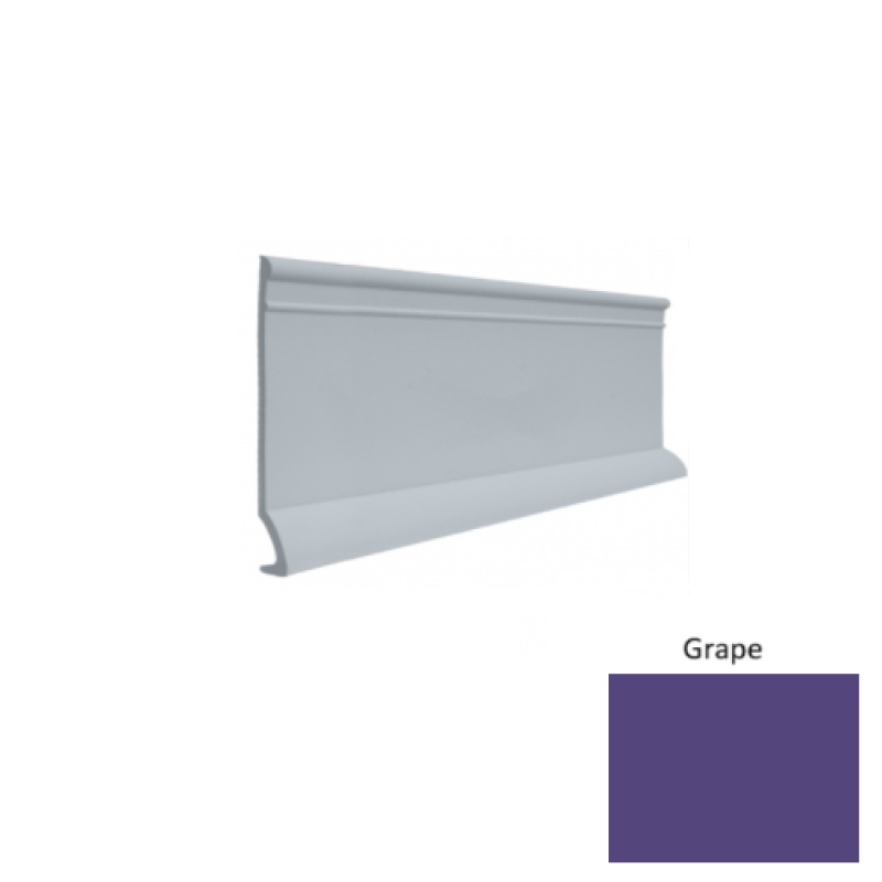 Contours #90 Intrigue Grape Rubber Profiled Wall Base - Satin