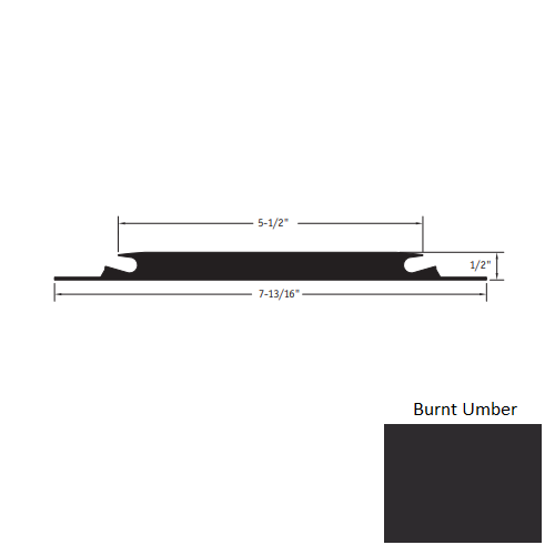 Burnt Umber Vinyl Carpet Insert Threshold