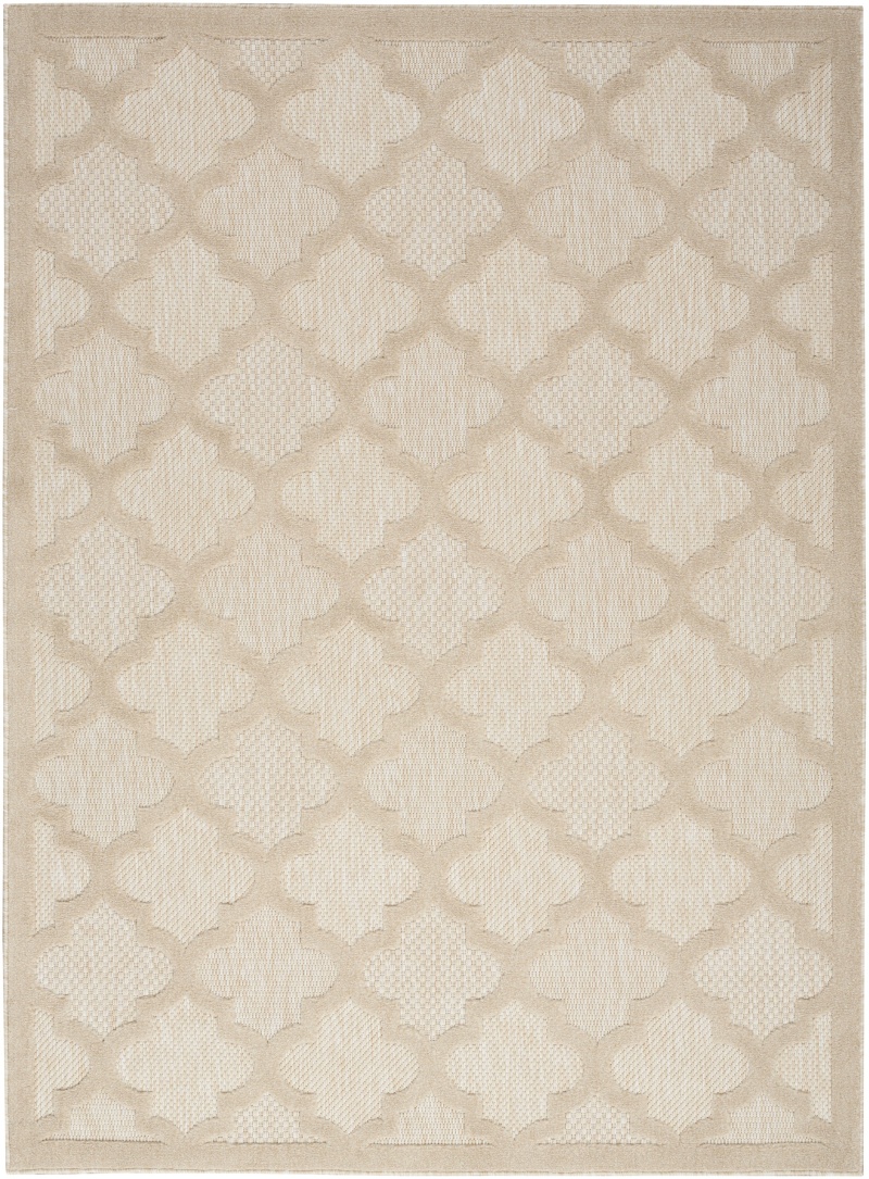 Easy Care Cream Modern Area Rug