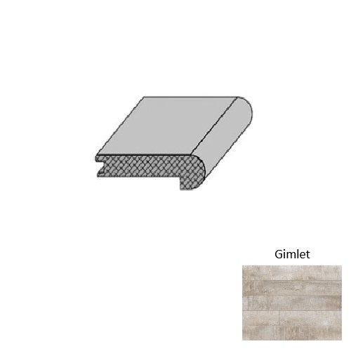Olde Tavern Gimlet Laminate Wood Moulding / Trim - 3.5" x 84" Flush Stair Nose - Embossed