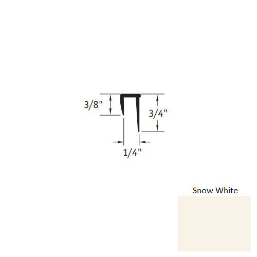 Snow White Vinyl Moulding Trim