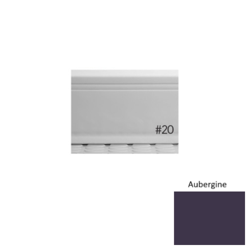 Pinnacle Plus #20 Draft Aubergine Rubber Coil Wall Base - 4" X 120 Ft