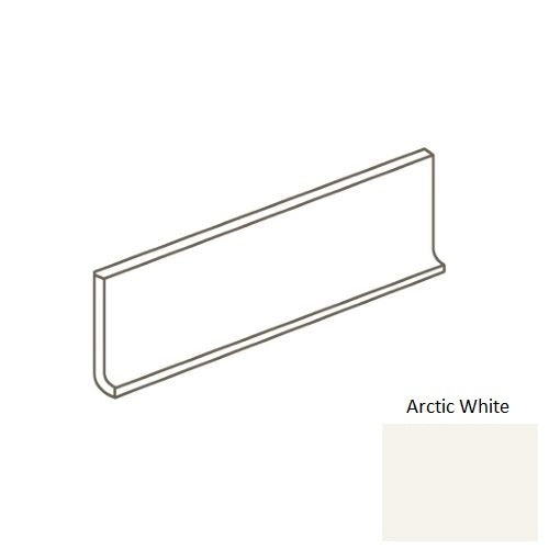 Color Wheel Linear Arctic White Ceramic Wall Trim