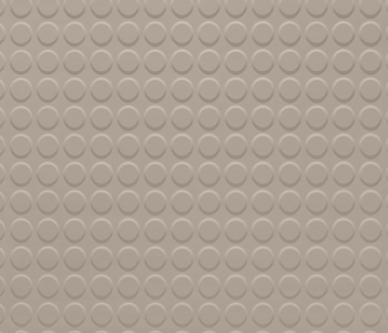 Johnsonite Beige Raised Round Solid Color Rubber Tile - Textured