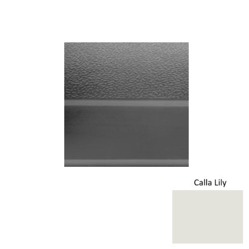 Solid 93 Calla Lily Rubber (Sq) With Galley Red Abrasive Strip Stair Tread With Dupont Kevlar - Textured