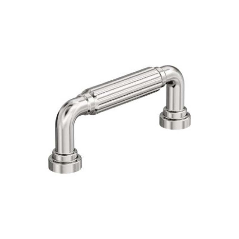 Cowrie Zinc Arch Cabinet Pull - Polished Nickel