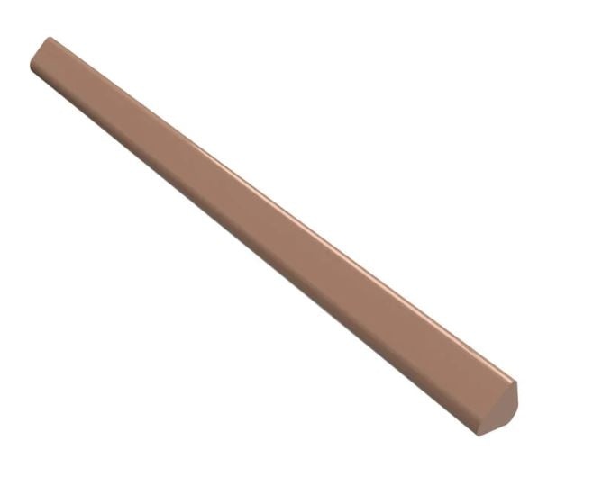 Back To Basics Fango Ceramic Wall Trim - 0.5" X 10" Jolly - Glossy