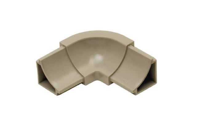Dilex Hkw 3 Way Inside Corner Plastic Pvc Tile Edging Trim - Grey - 1" X 2"
