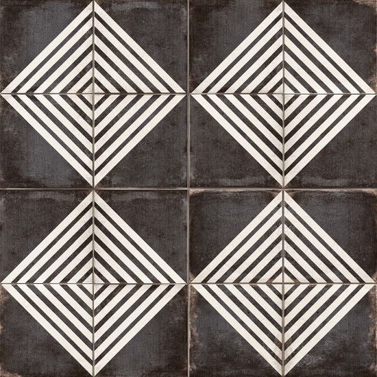 Vivace Roads Caviar Porcelain Tile - Matte - 9" X 9"