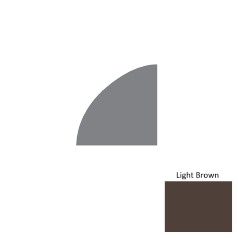 Contours Light Brown Rubber Quarter Round Coil