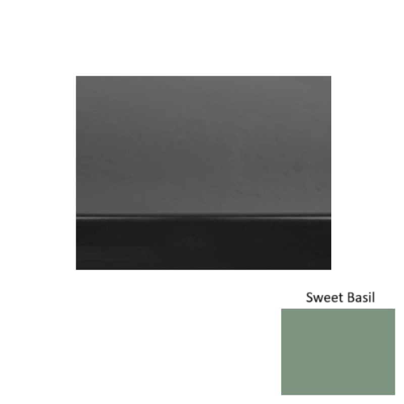 Solid 60 Sweet Basil Heavy Duty Rubber (Sq) Stair Tread - Smooth