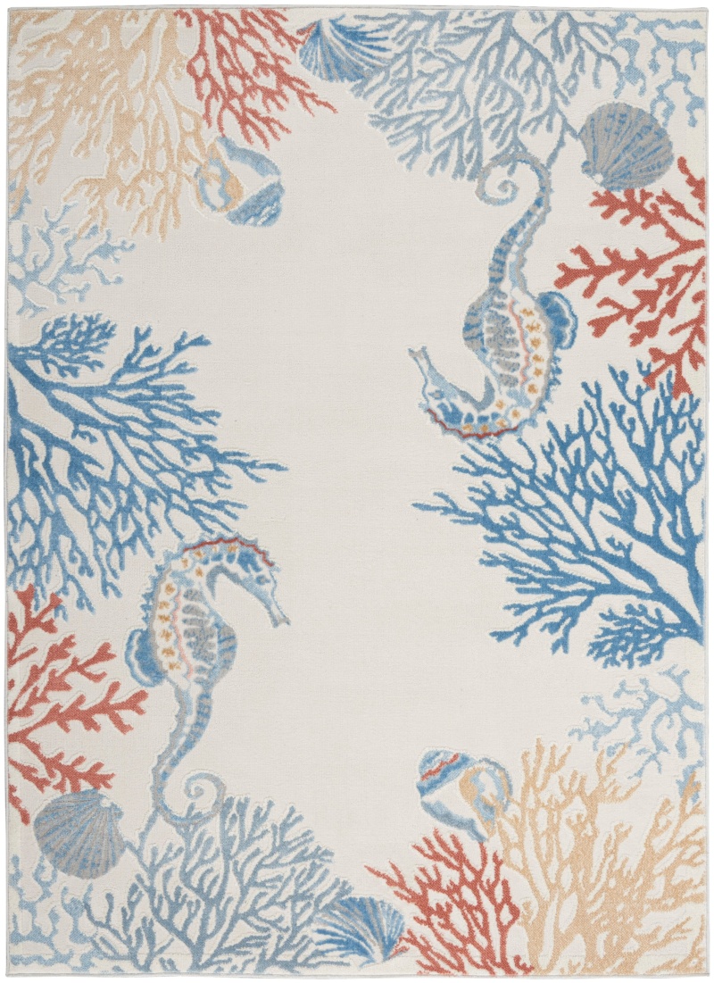 Seaside Ivory / Multi Coastal Area Rug