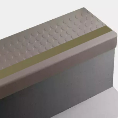 Johnsonite Poetry Plum Raised Round Rubber Moulding Trim