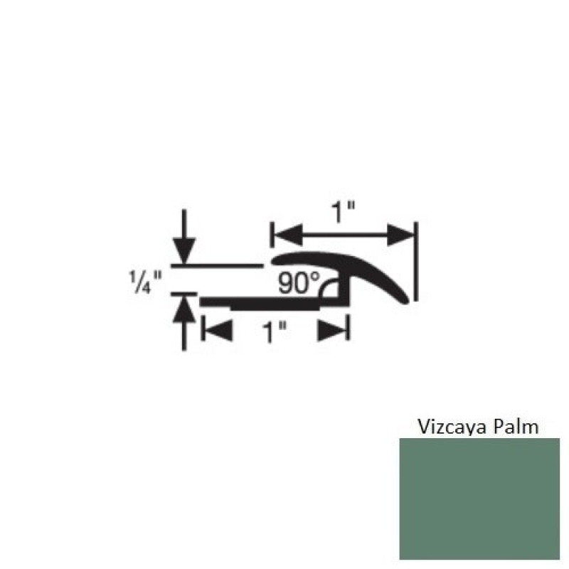 Flextones Vizcaya Palm Vinyl Carpet Transition