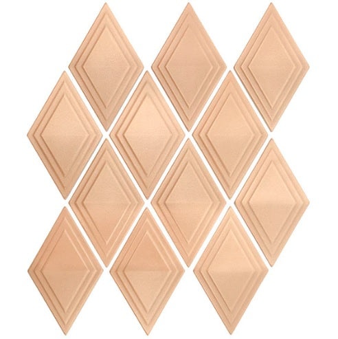 Geometal Champagne Gold Metal Mosaic - 2" X 5" Harlequin - Satin
