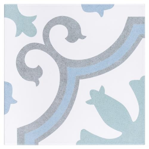 Lacour Aqua Porcelain Tile - Mixed - 9 3/4" X 9 3/4"