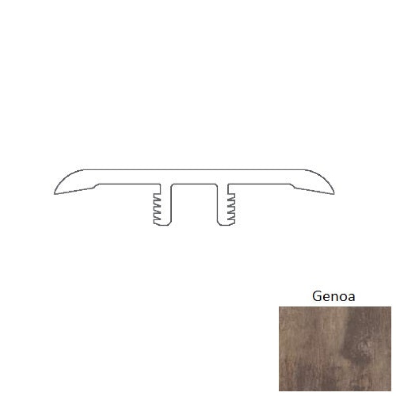 Valore Plus Genoa Luxury Vinyl T Molding with Track