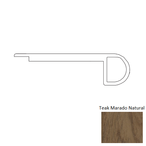 Nugen XL Teak Marado Natural Flush Stair Nose
