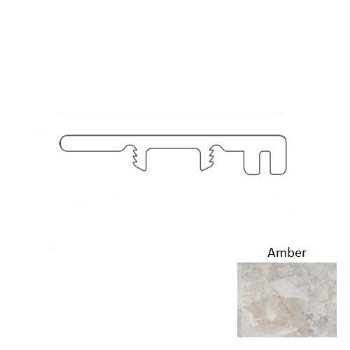 Adura Flex Tile Corinthia Amber 94" End Cap Trim