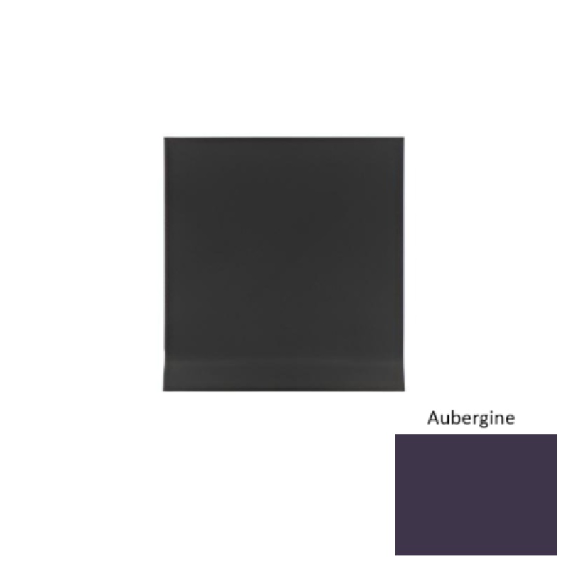 Pinnacle Aubergine Rubber Long Toe Wall Base - 4" X 48"