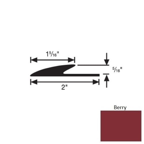 Flextones Berry Vinyl 184 Transition Edge Guard
