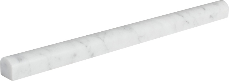 Bianco Venatino Marble Floor & Wall Trim - 3/4" X 12" Dome Liner