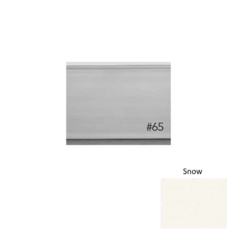 Pinnacle Plus #65 Vertical Snow Rubber Wall Base - 4 5/8" X 8 Ft