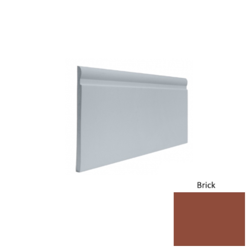 Contours #85 Fashion Brick Rubber Profiled Wall Base - Satin