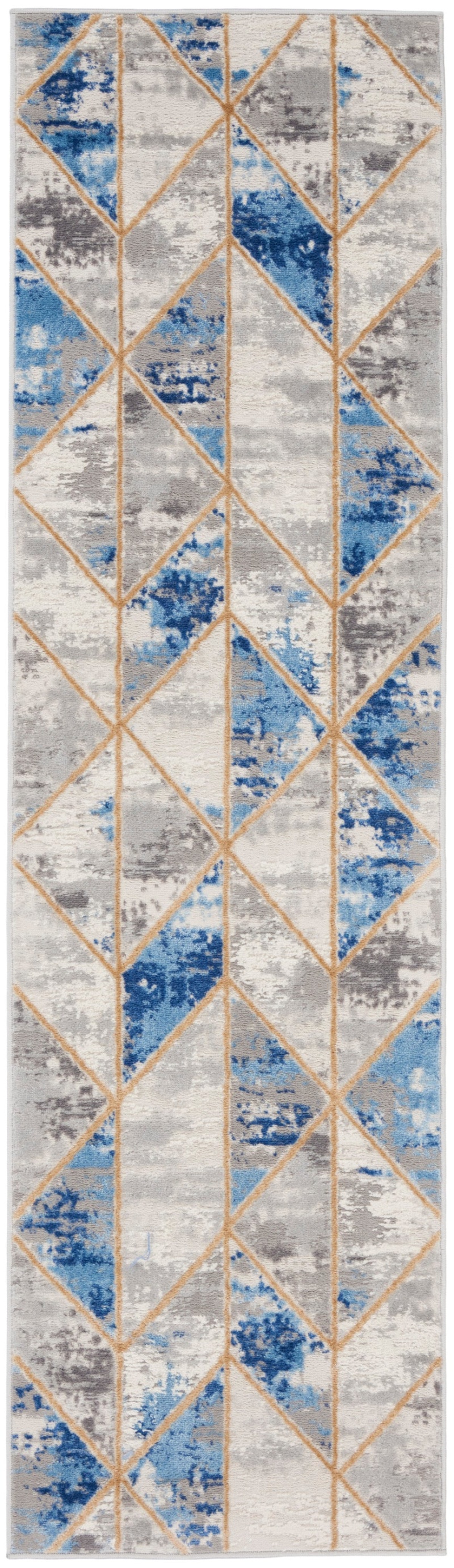 Elation Etn12 Grey / Multi Polypropylene Modern Area Rug
