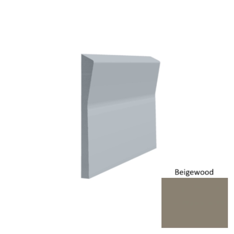 Contours #70 Valiant Beigewood Rubber Profiled Wall Base - Satin - 4 1/2" X 8 Ft