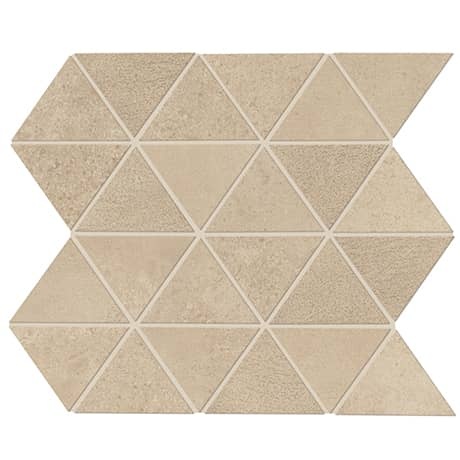 Chord Allegro Beige Porcelain Mosaic - 3" Triangle - Matte