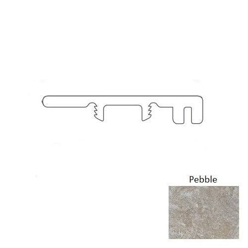 Adura Flex Rectangle Century Pebble 94" End Cap Trim