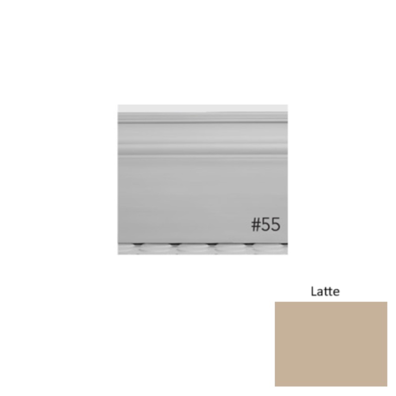 Pinnacle Plus #55 Nobility Latte Rubber Wall Base - 5 1/2" X 8 Ft