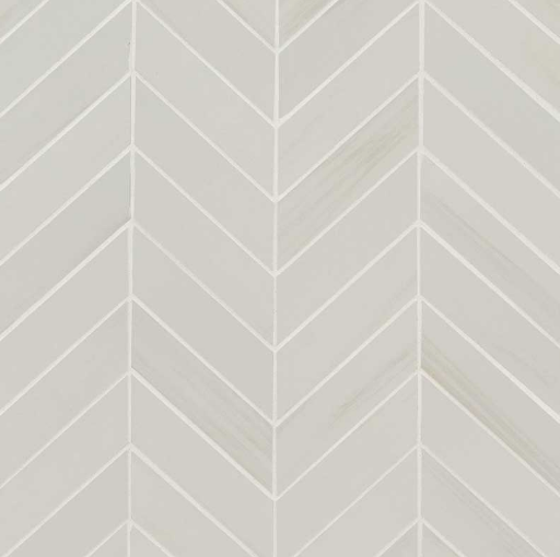Eden Dolomite Porcelain Mosaic - Chevron - Matte