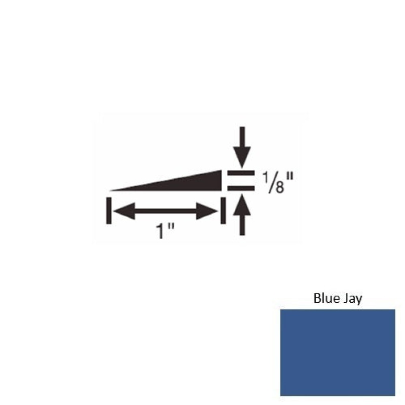 Solid 22 Blue Jay Rubber Reducer Strip