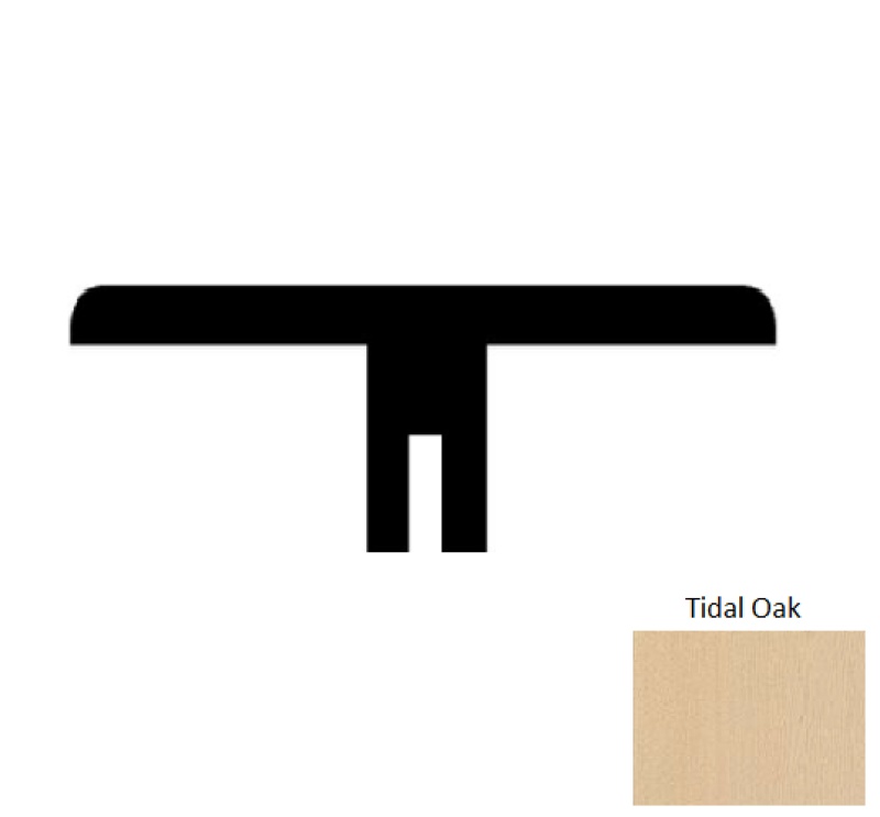 Coral Shores Tidal Oak Hardwood T Molding, 2" x 84", Prefinished