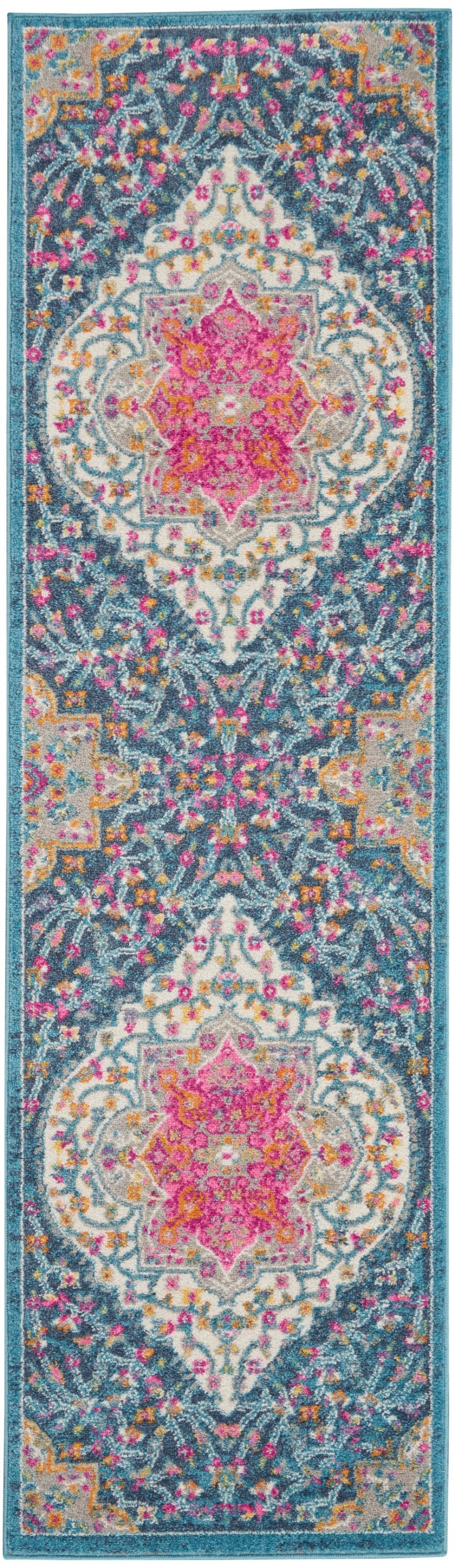 Passion Psn39 Multicolor Polypropylene Farmhouse Area Rug