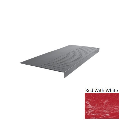 Red 15" x 72" Rubber Stair Tread