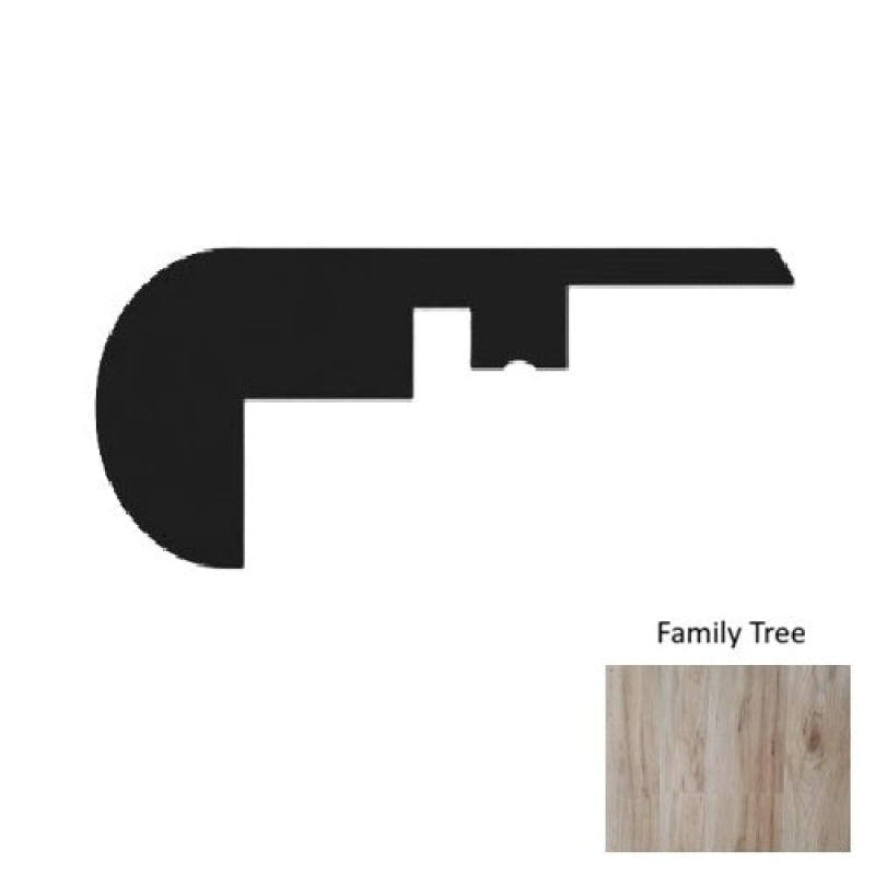 1900 Series Family Tree Luxury Vinyl Moulding / Trim - 94" Overlap Stair Nose - Embossed