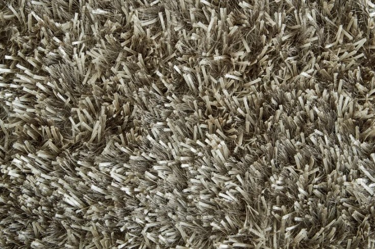 Avantgarde Shaggy Majestic Chrome Polyester Carpet - Textured