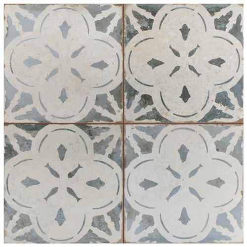 Kings Aurora Blue Ceramic Tile - Matte - 17 5/8" X 17 5/8"