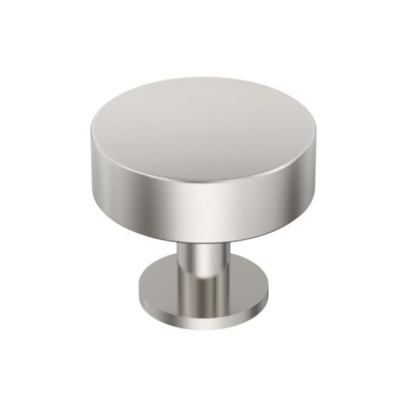Radius Stainless Steel Cabinet Knob - Polished Nickel - 1 1/4" (32 Mm) Length