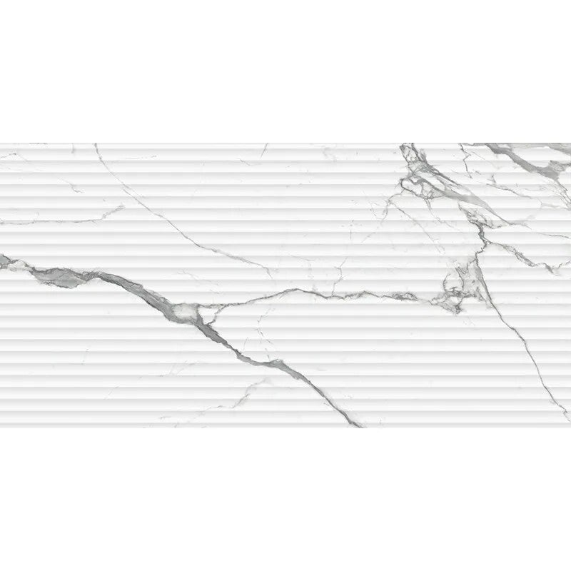 Classico Statuario Deco Porcelain Tile - Matte - 24" X 48"