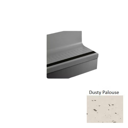 Dusty Palouse Rubber Stair Tread with Riser