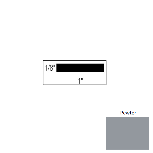 Pewter Vinyl Moulding / Trim Feature Strip