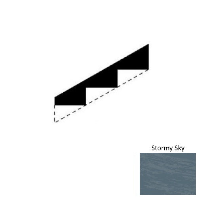 Roppe Marbleized M686 Stormy Sky Smooth Rubber Stringers