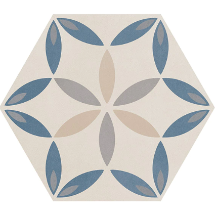 Scrapbook Petal Deco Porcelain Tile