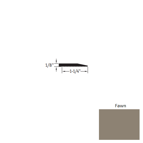 Johnsonite Fawn Vinyl Reducer Trim